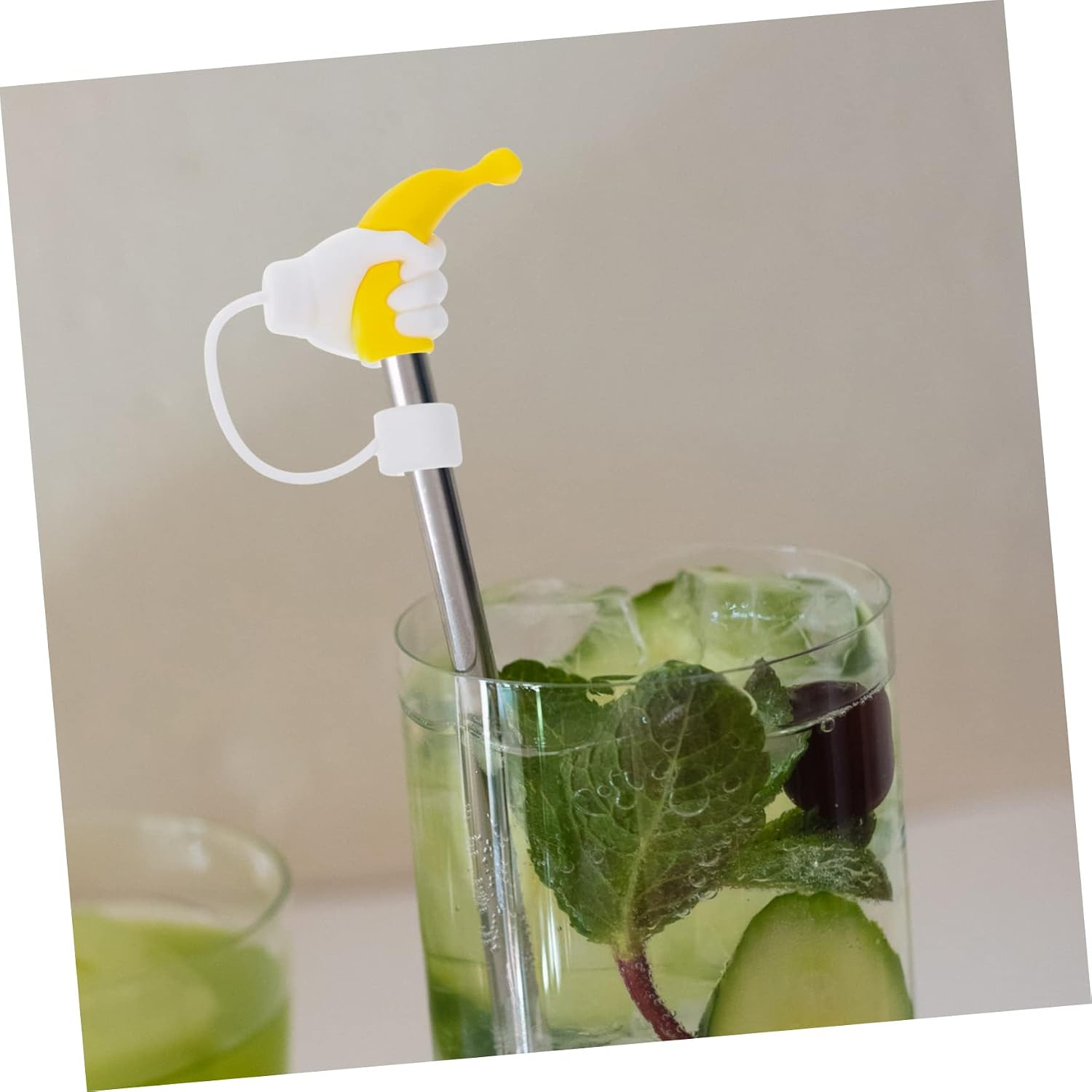 4pcs Silicone Straw Covers Caps for 7mm Straws, Reusable image 5