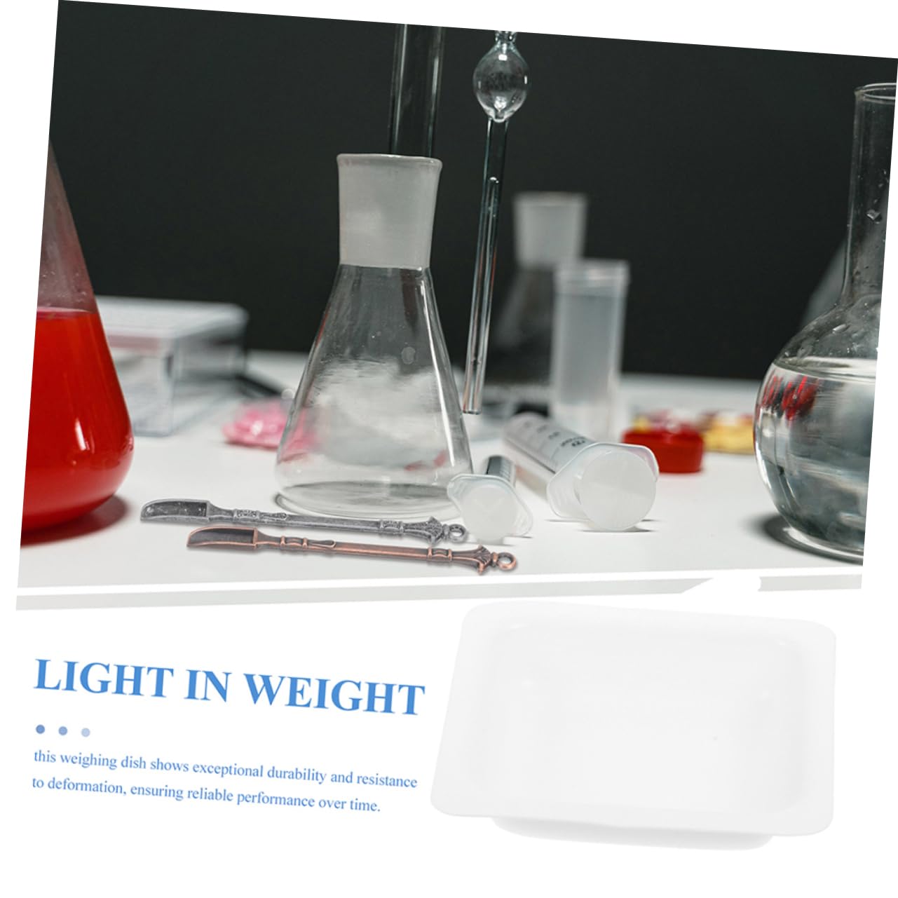 ULTECHNOVO Plateaux de Pesée Fonction Antiadhésive et Facile à Ranger Lot de 10 en Plastique Blanc 100ml pour Laboratoire pour Peser Échantillons et Snacks