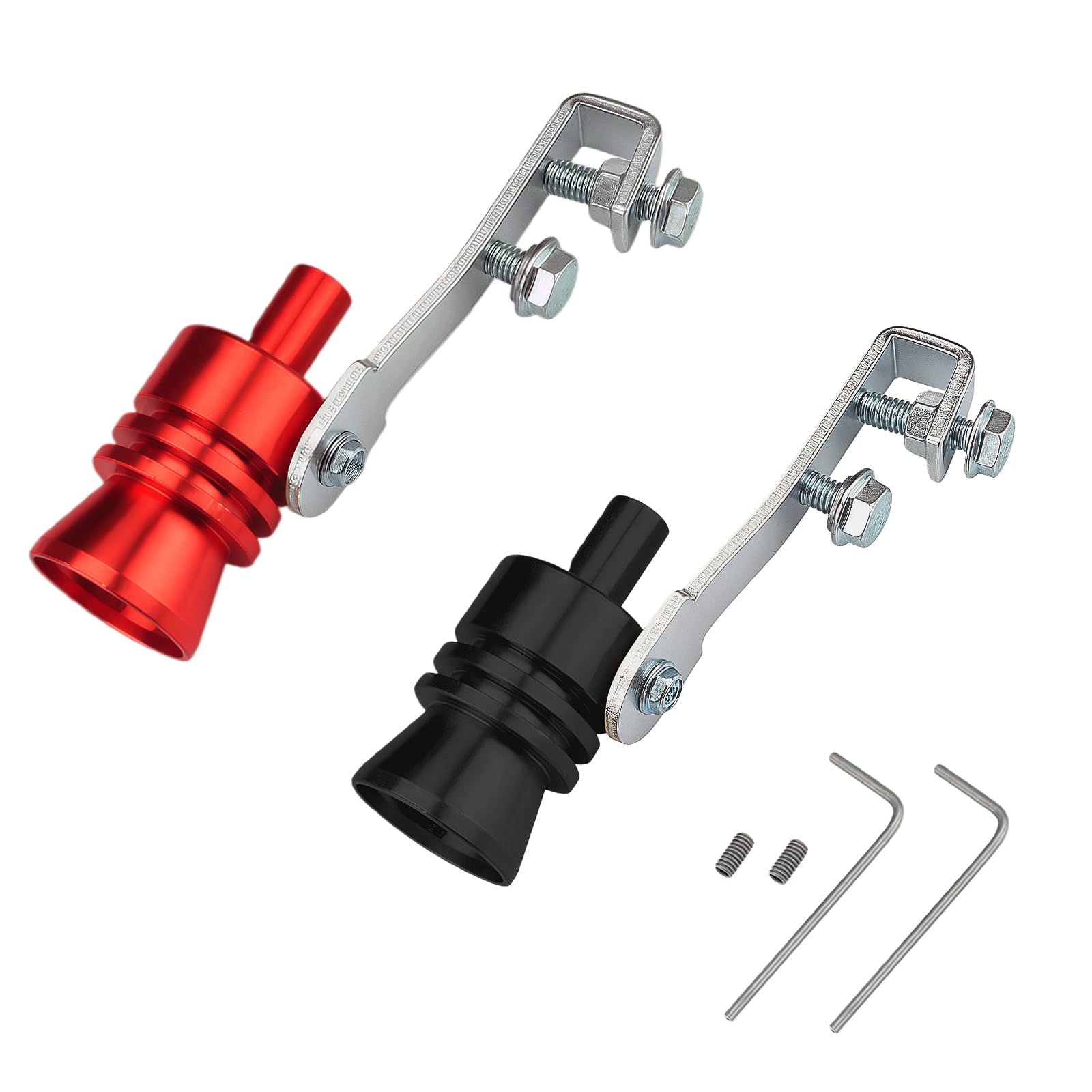 KLINNA 2 unidades de tubo de escape de sonido, simulador de sonido turbo, aleación de aluminio, generador de sonido para coche, accesorios de tuning universal para automóviles en todos los modelos