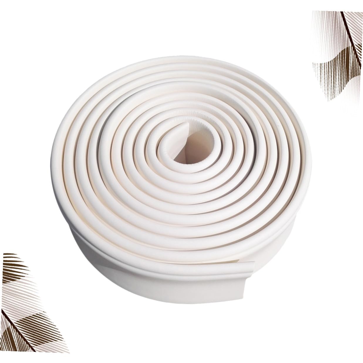 Sticker Mural Plinthe Blanc en Nbr pour Décoration Murale Simple et Élégante, Autocollant Facile à Poser pour Salon et Maison