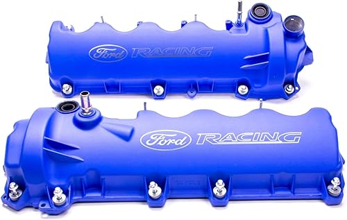 Ford Racing M-6582-FR3VBL - Cubierta de árbol de levas de 3 válvulas con logotipo para motor de 4.6L