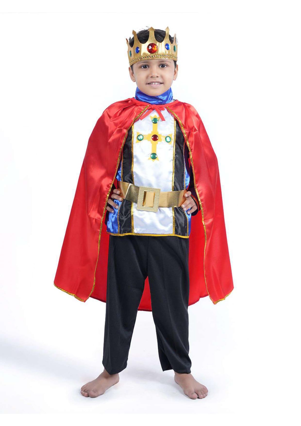 BookMyCostume Medieval Fairytale Prince King Kids Fancy Dress Costume | Halloween Theme | Imported 5-6 years (B08KTB2BSM) Amazon Price History, Amazon Price Tracker