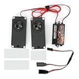 Pilipane RC Engine Sound Simulator System Volume Adjustable 10 Vehicle Sound Effects Built in Memory Chip Special Designed for 94123 1/10 Scale RC Car Model Black