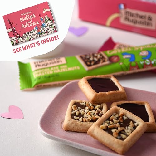 Miniatura 4 de Michel et Augustin Cestas de regalo gourmet de galletas de chocolate para regalos del día de San Valentín vacaciones y cumpleaños caja de regalo