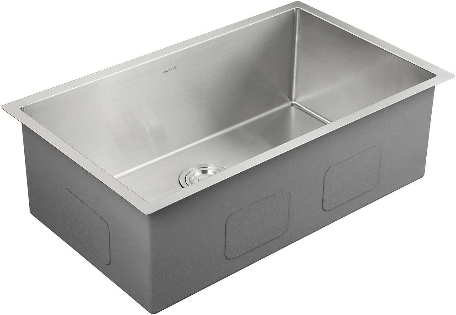 AguaStella Stainless Steel Undermount Kitchen Sink 30 Inches Single Bowl