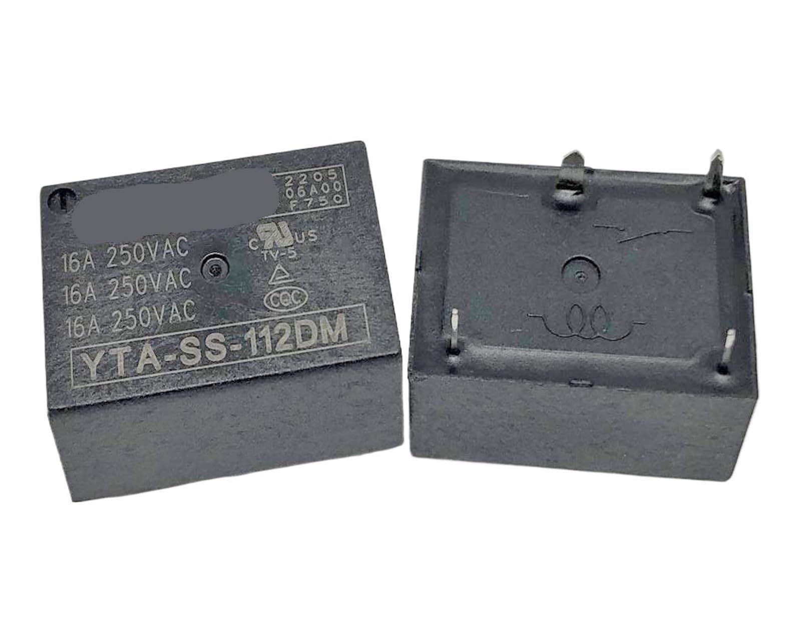 ICXLPMC 1pc YTA-SS-112DM 12V (7520A-16A) Relay 4pins