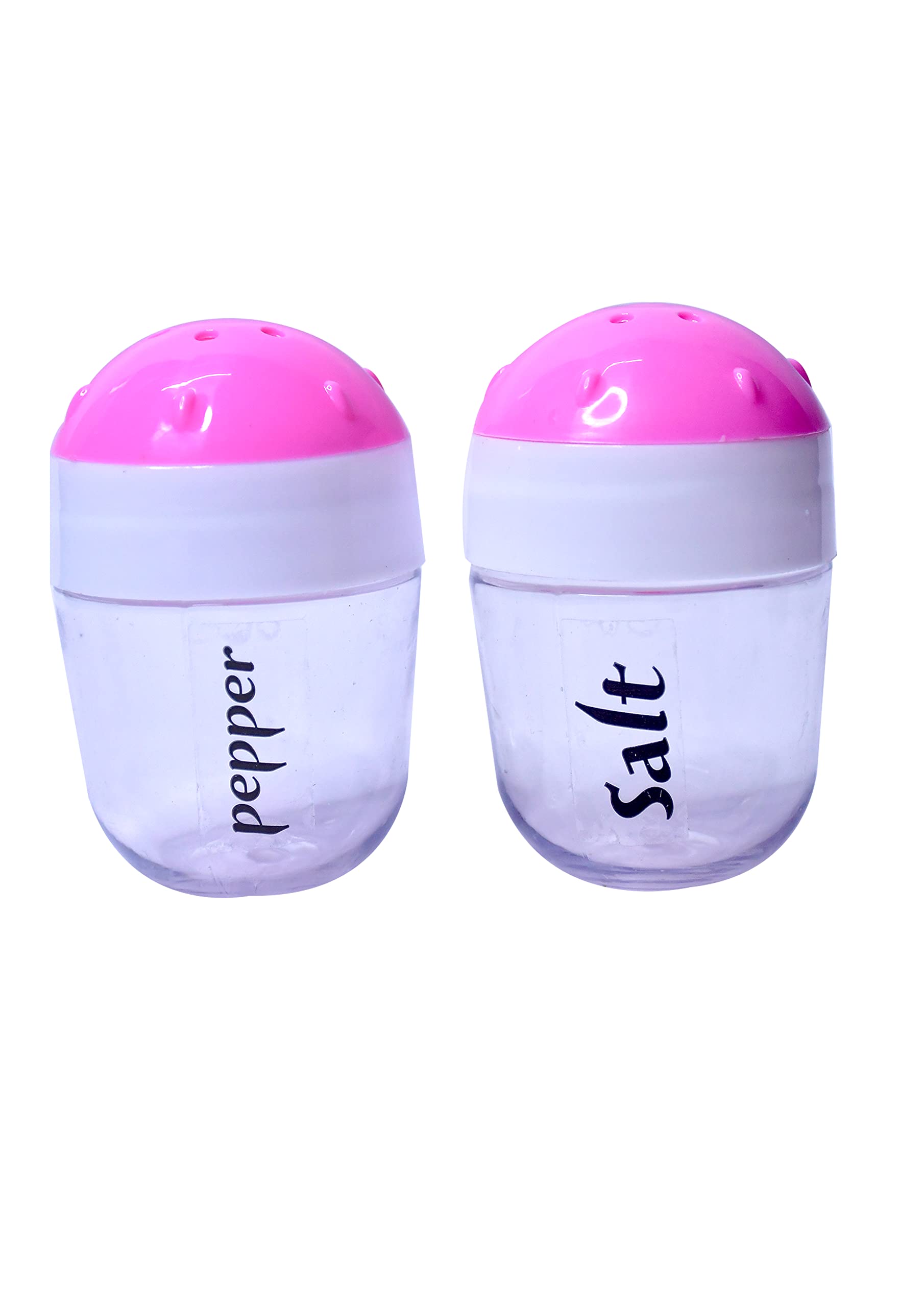 ANICHAClear and Transparent Salt & Pepper Shaker Spice Holder Condiment Dispensers for Home & Kitchen