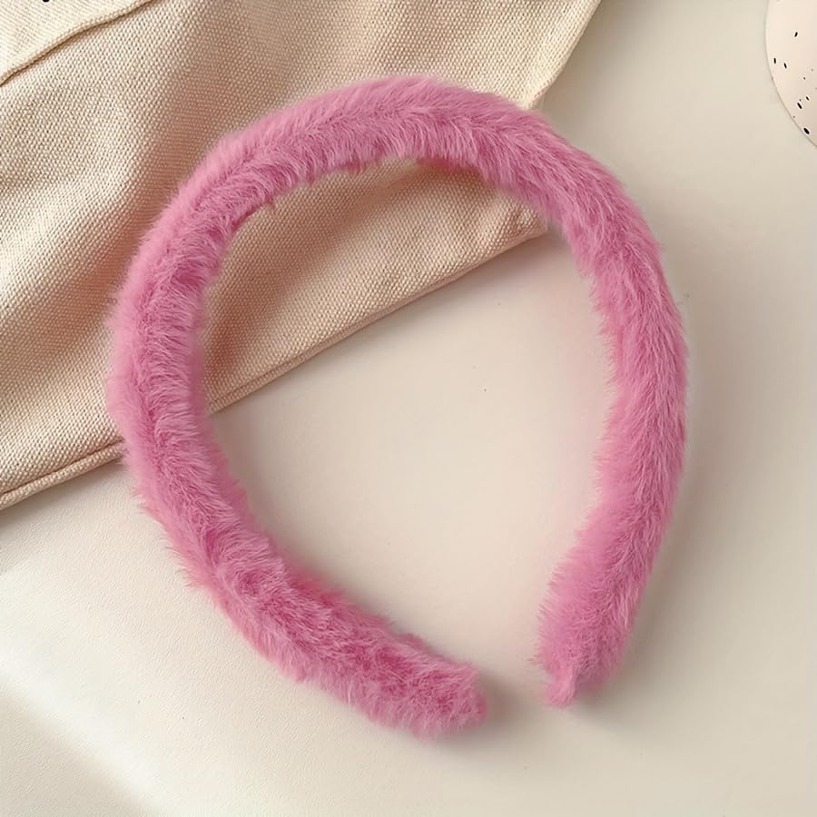 Plush White Faux Rabbit Fur Headband for Women - Soft, Comfortable, Cute Cartoon-Inspired Design - Ideal for Makeup, Face Washing & Valentine's Day Gift, Rabbit Accessories-image-40