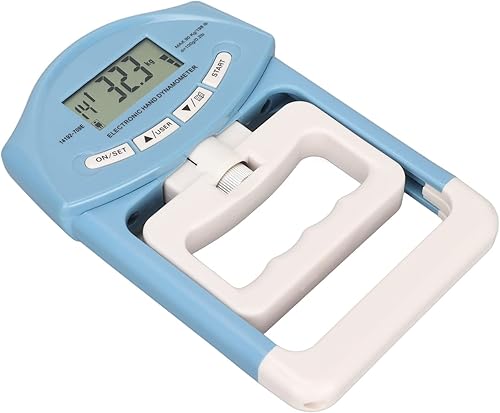 Miniatura 8 de Pilipane Entrenador de fuerza de agarre dinamómetro de mano, dinamómetro de mano digital, pantalla LCD, probador electrónico de fuerza de agarre de