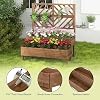 Amazon.com: Nightcore Outdoor Elevated Garden Bed with Trellis，Raised ...