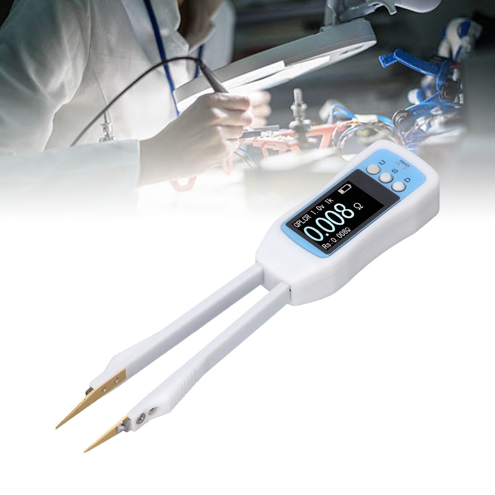Sxhlseller Pinzas Medidoras, Herramienta de Medición Rápida para Ingenieros, Frecuencia de Trabajo 100Hz-10kHz para Mantenimiento de Reparación