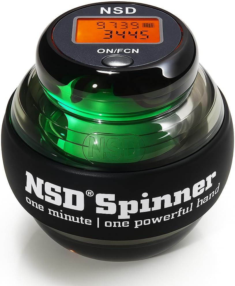 NSD Dynamics Spinner - Speed X – Grip Strengthener for Forearms, Wrist & Hands – Self-Starting Design with Precision Counter, Up to 15,000 RPM – Portable Wrist Trainer & Workout Equipment– For Desk Workers & Athletes