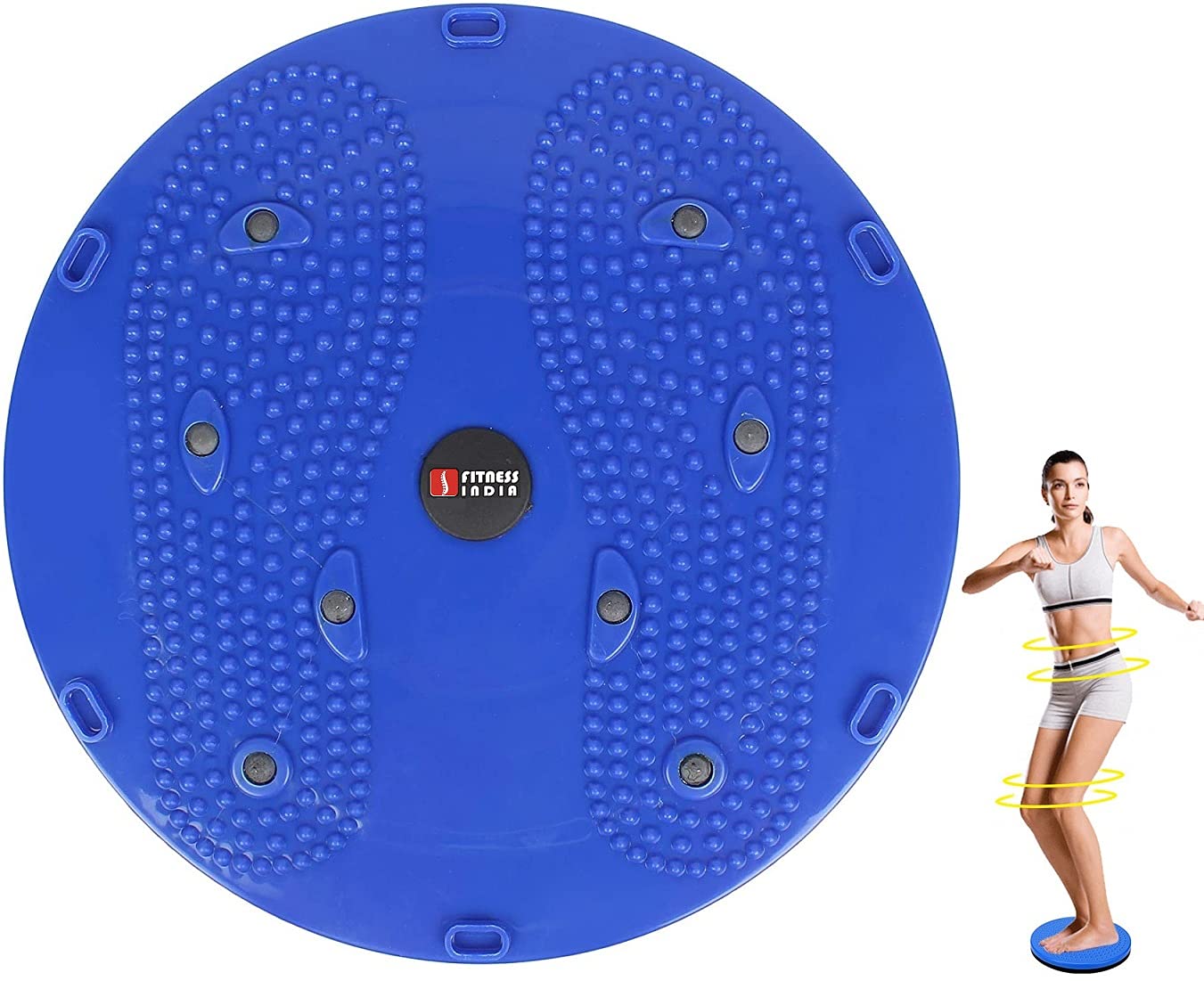 Fitness India Tummy Twister Waist Trimmer, Body Toner Exerciser Fat Buster Home Gym Exercise Equipment Abdominal - Multicolour (B09479MY4Q) Amazon Price History, Amazon Price Tracker