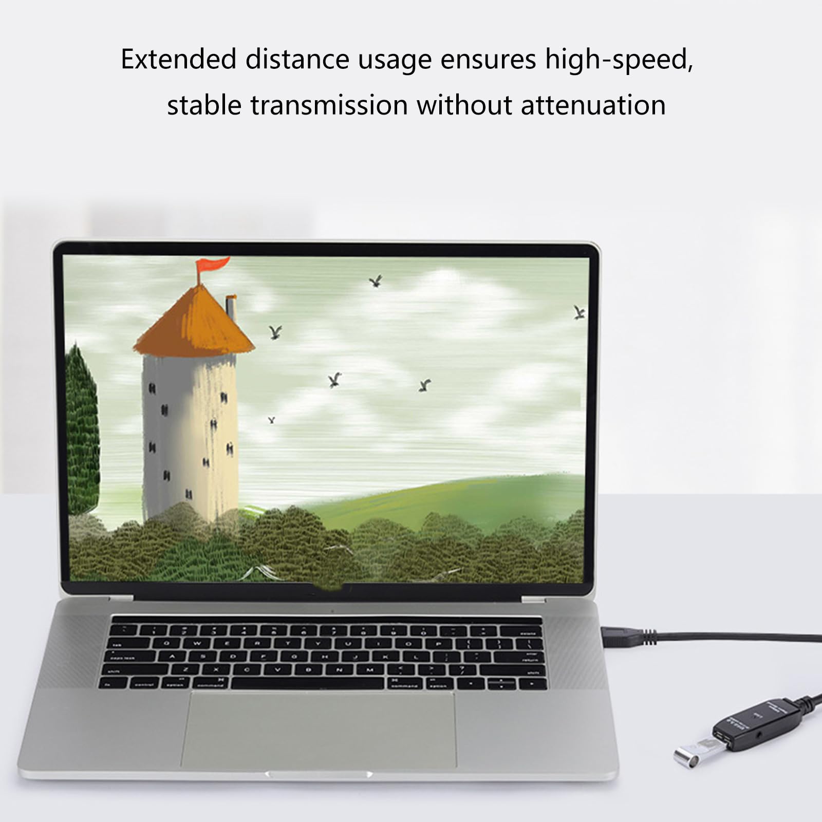 Cable de extensión USB 3.0 de alta velocidad, repetidores de transferencia de datos, conectores USB macho a hembra, para impresora, escáner, PC, perife