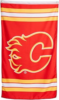 Calhoun NHL Officially Licensed Indoor Team Logo Wall Banner - Calgary Flames (30" by 50")