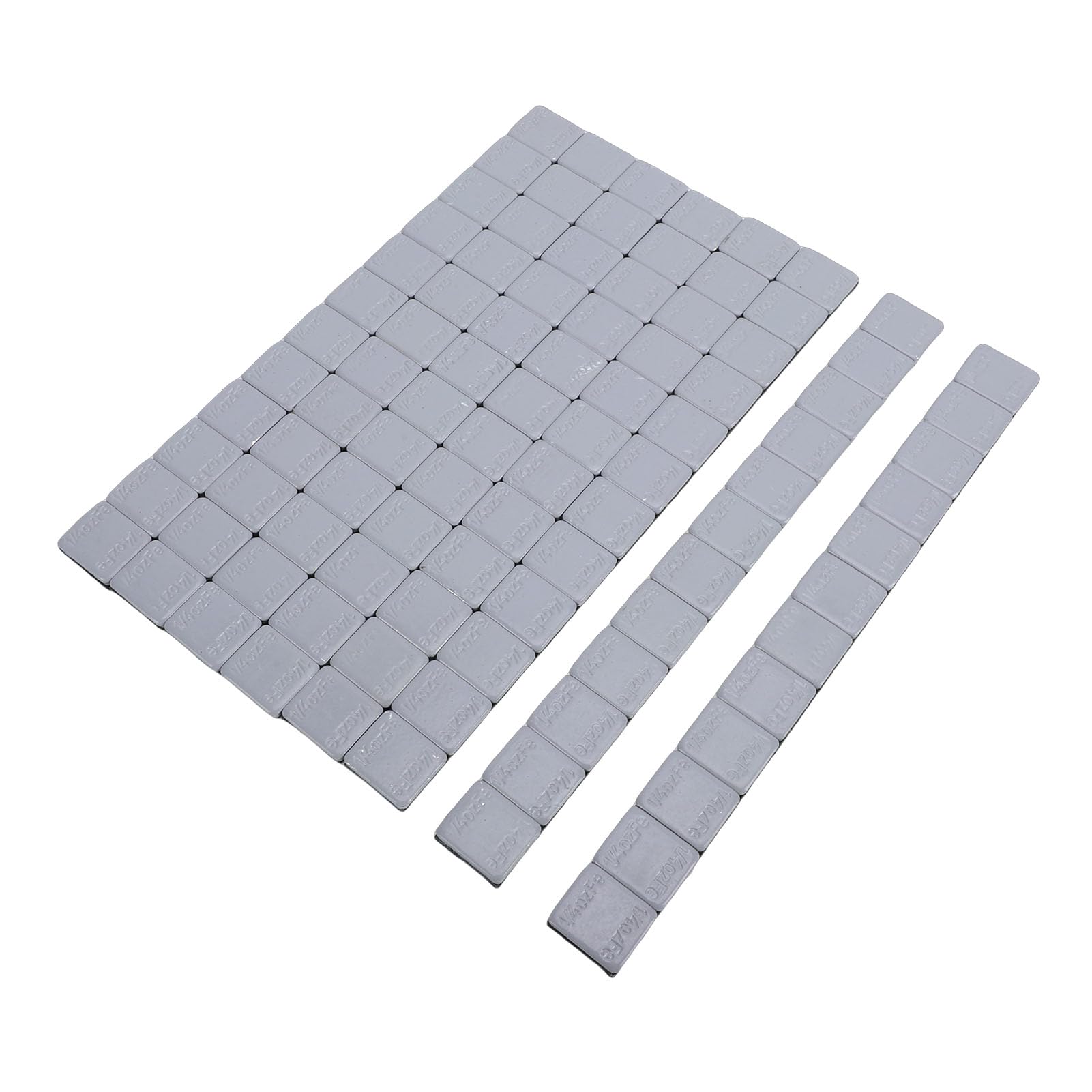 Pesas para ruedas, pesas para equilibrio de neumáticos, adhesivo fuerte, pesas para cubos grises para coche, camión, SUV, motocicleta, material de hierro, 1/4oz x 576 Uds.