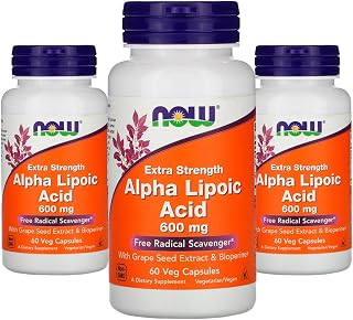 MPOWER Ácido Alfa Lipóico 600mg 60Veg Caps 3 unidades Produto Importado