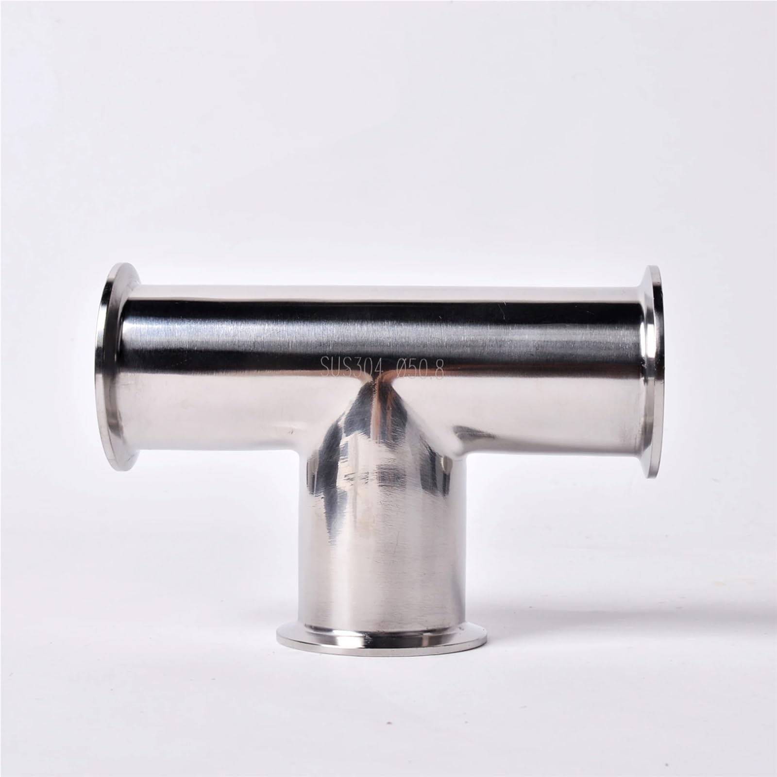 Ferrule 1.5” 2”OD50.5MM Fit Tri Clamp Stainless Steel SS304 3 Way tee Pipe Fitting(45mm x Ferrule 64)
