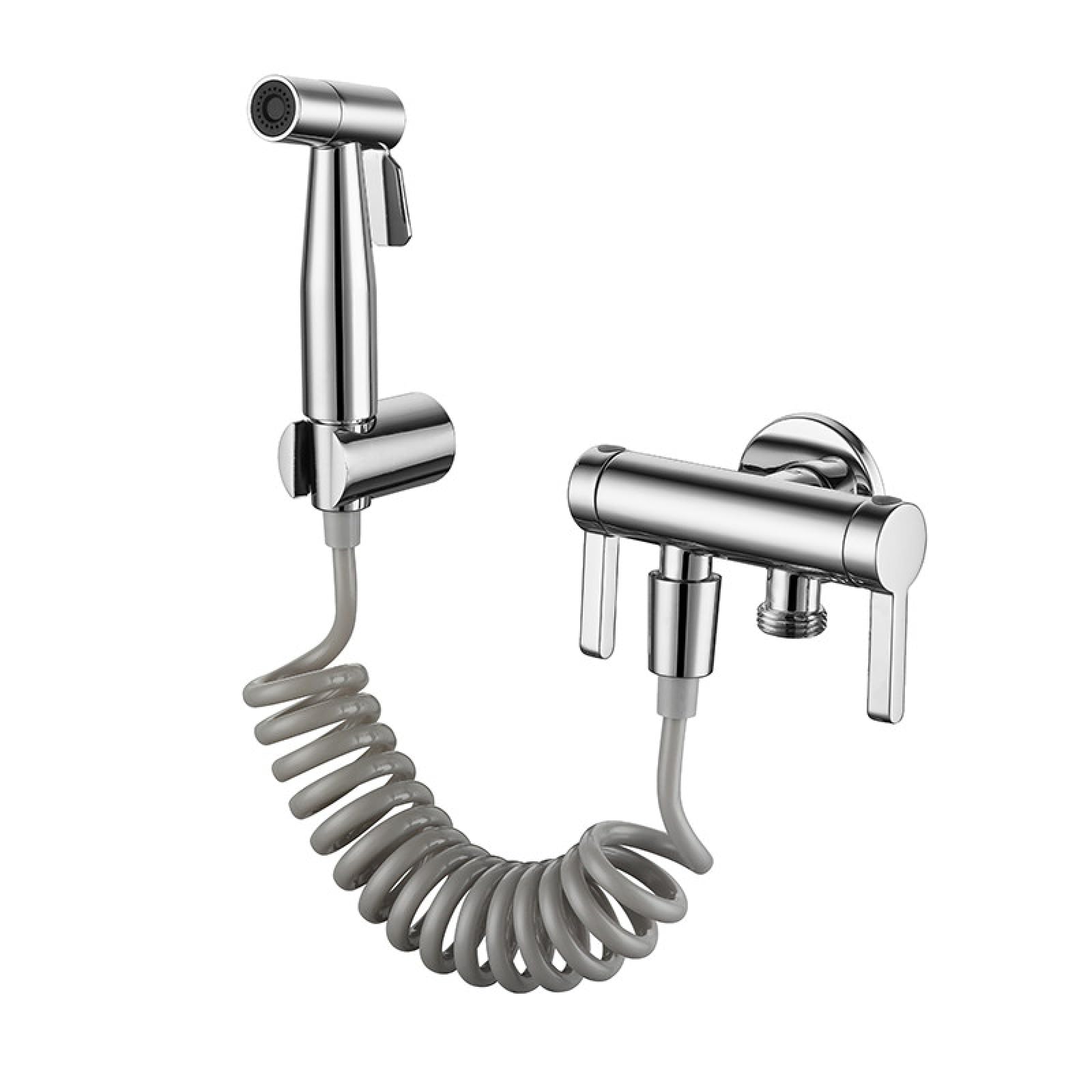 Kit Doccino Da Bidet per WC In Ottone Cromato