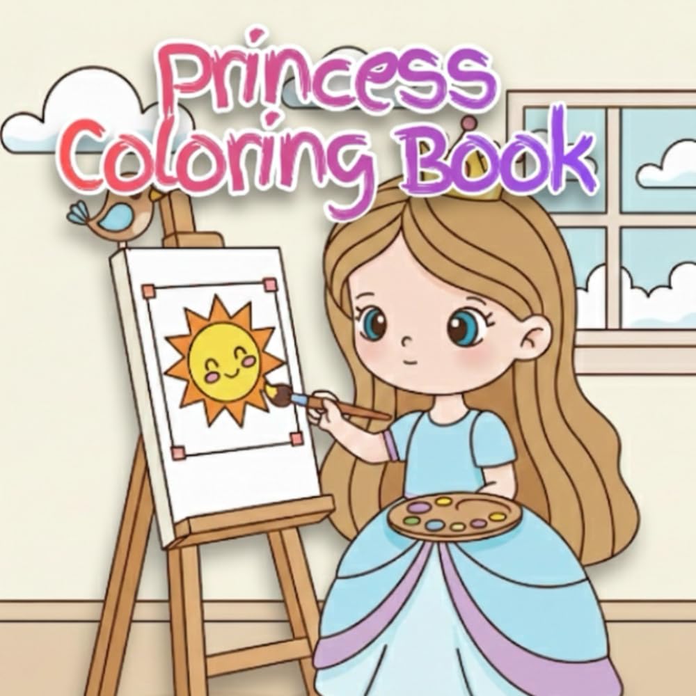 Princess Coloring Book: Children’s Coloring Book (For kids)