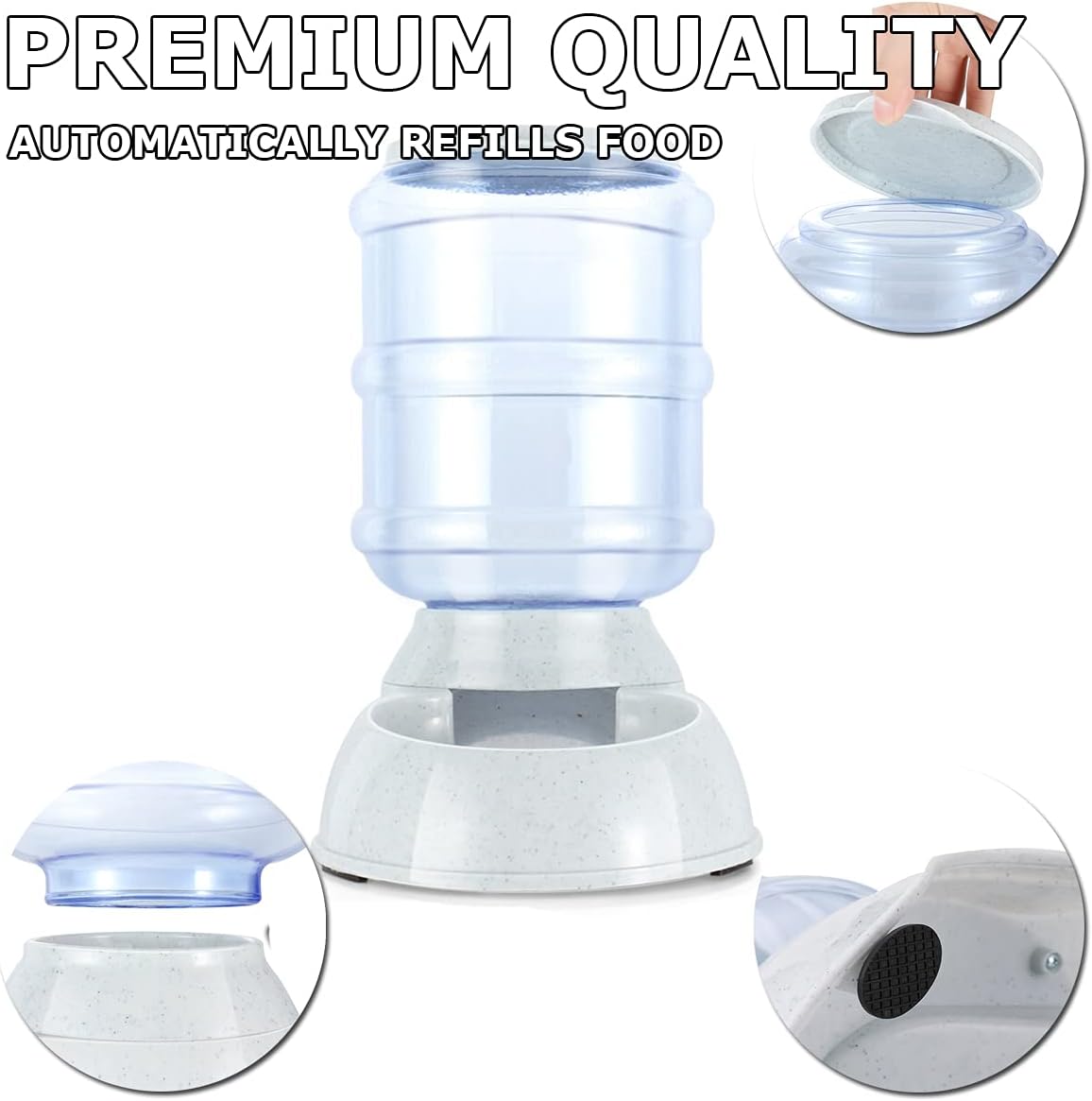 VaygWay Self Dispensing Pet Feeder – Automatic Gravity Dog Cat Feeder – Dry Food Dispenser Gravity Feeder – Automatic Pet Feeder Cat Feeder : Pet Supplies