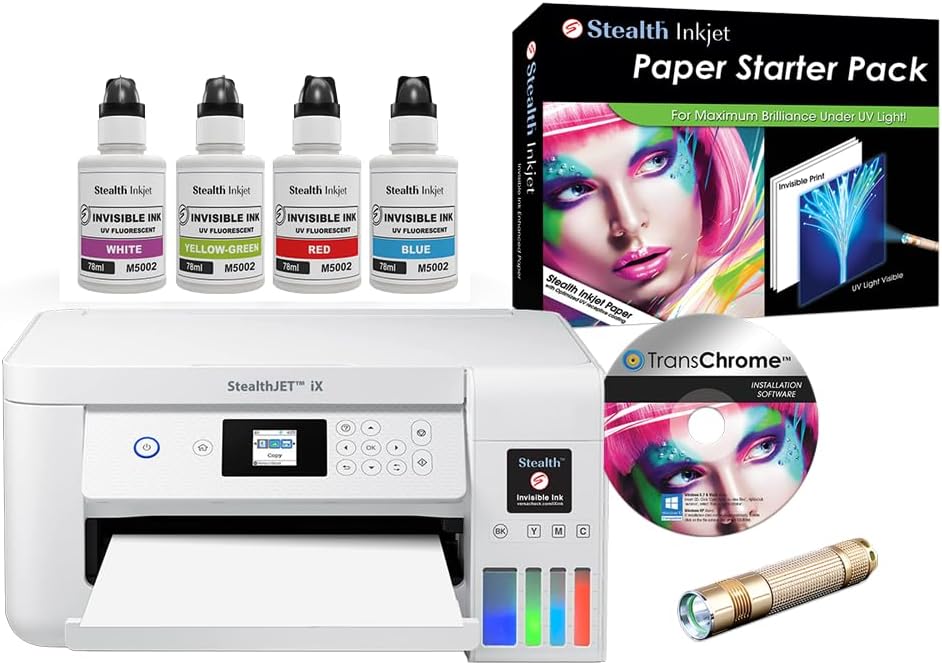VersaCheck Stealth ST-C2100 iX All-in-One Invisible Ink Printer and Security Paper Bundle