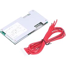 14S 45A Aluminum Alloy Lithium Battery Protection Board, Same Port Lithium Cell Management BMS Protection Board, with Balance Charging, for Electric Vehicles