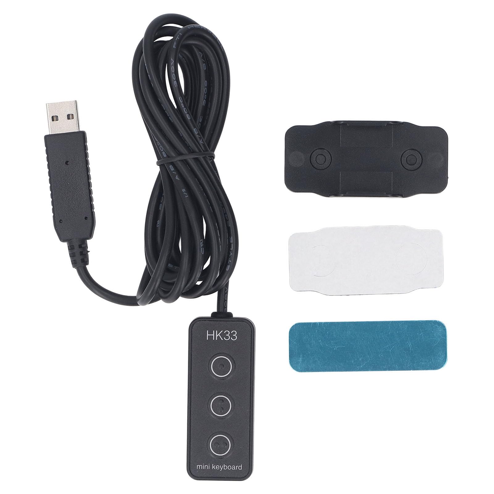 Tosuny Tastierino USB Mini, Macro Keyboard Programmabile con Design (HK33 | Magnetic Mounting Macro Keypad, 2m USB Cable, for Office Work and Gaming