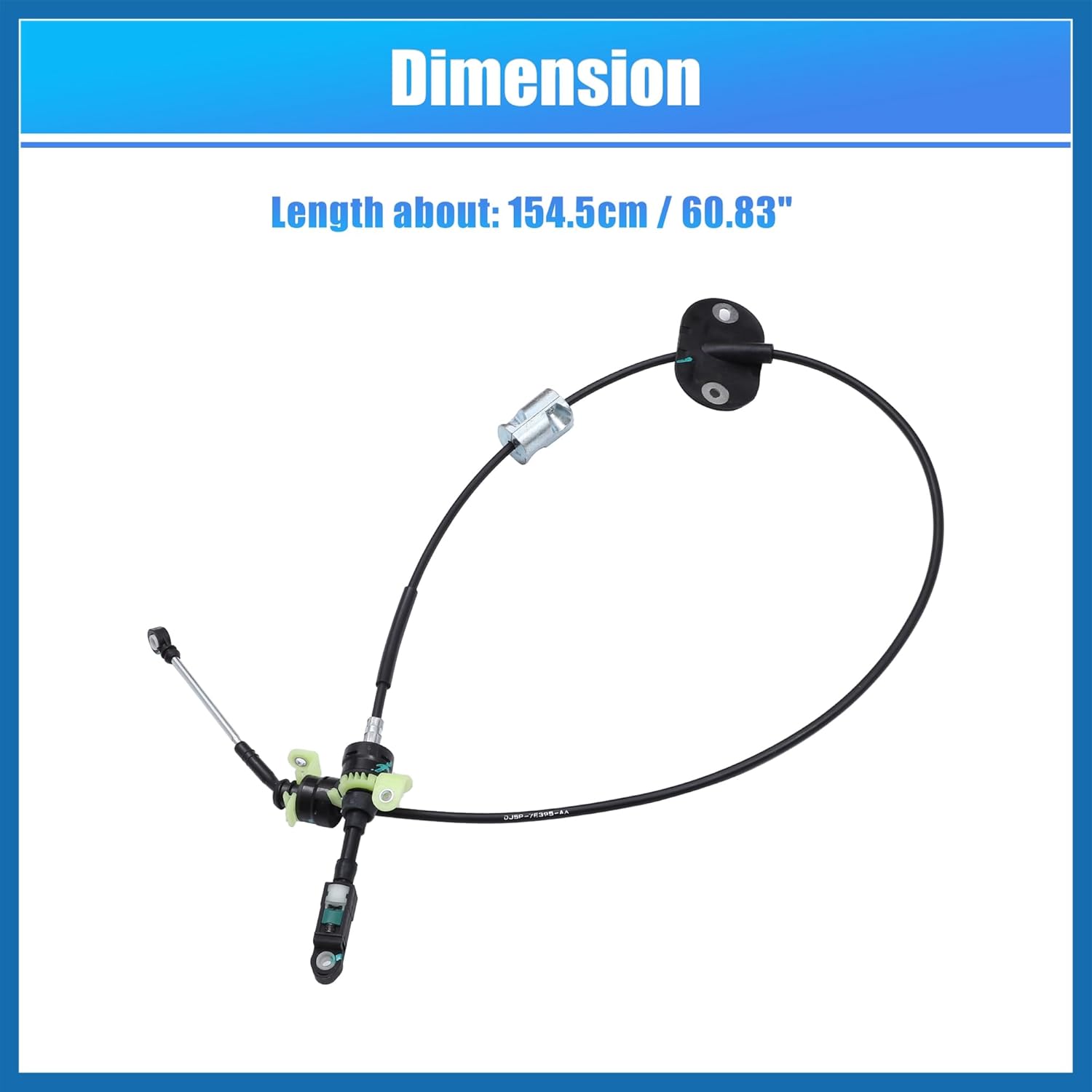 No.CJ5Z7E395A Automatic Transmission Gear Shifter Cable for Ford Escape 1.6L 2.0L 2.5L L4 2013-2016 Auto Trans Control Range Selector Lever Cable 6F35 Trans Item Replacement