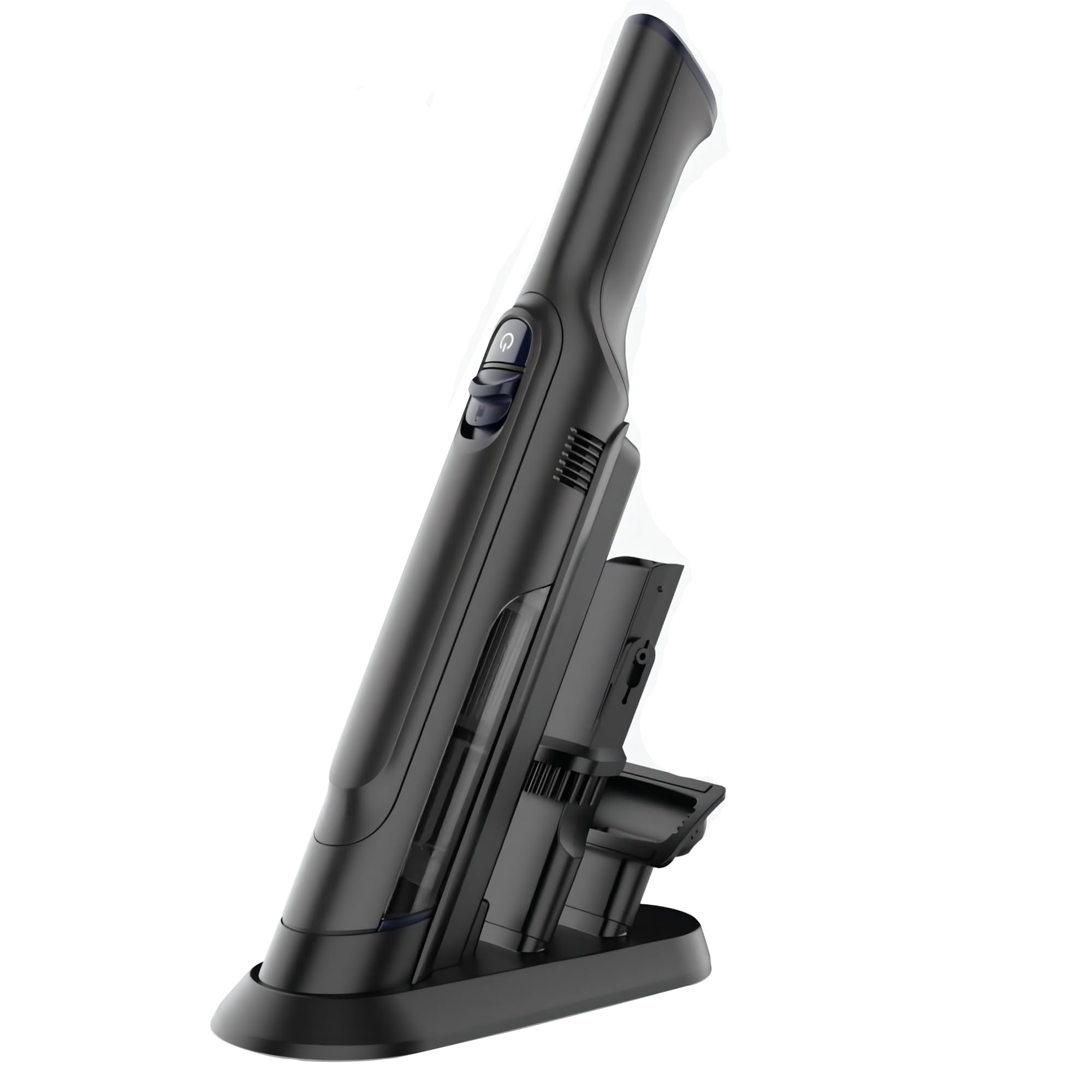 PROMOMO Handheld Vacuum Cordless, Lightweight 1.4lb with Powerful Suction, Charging Dock, Single Touch Empty and Detachable Dust Cup, Portable Mini Car Vac for Home Office and Pet Hair