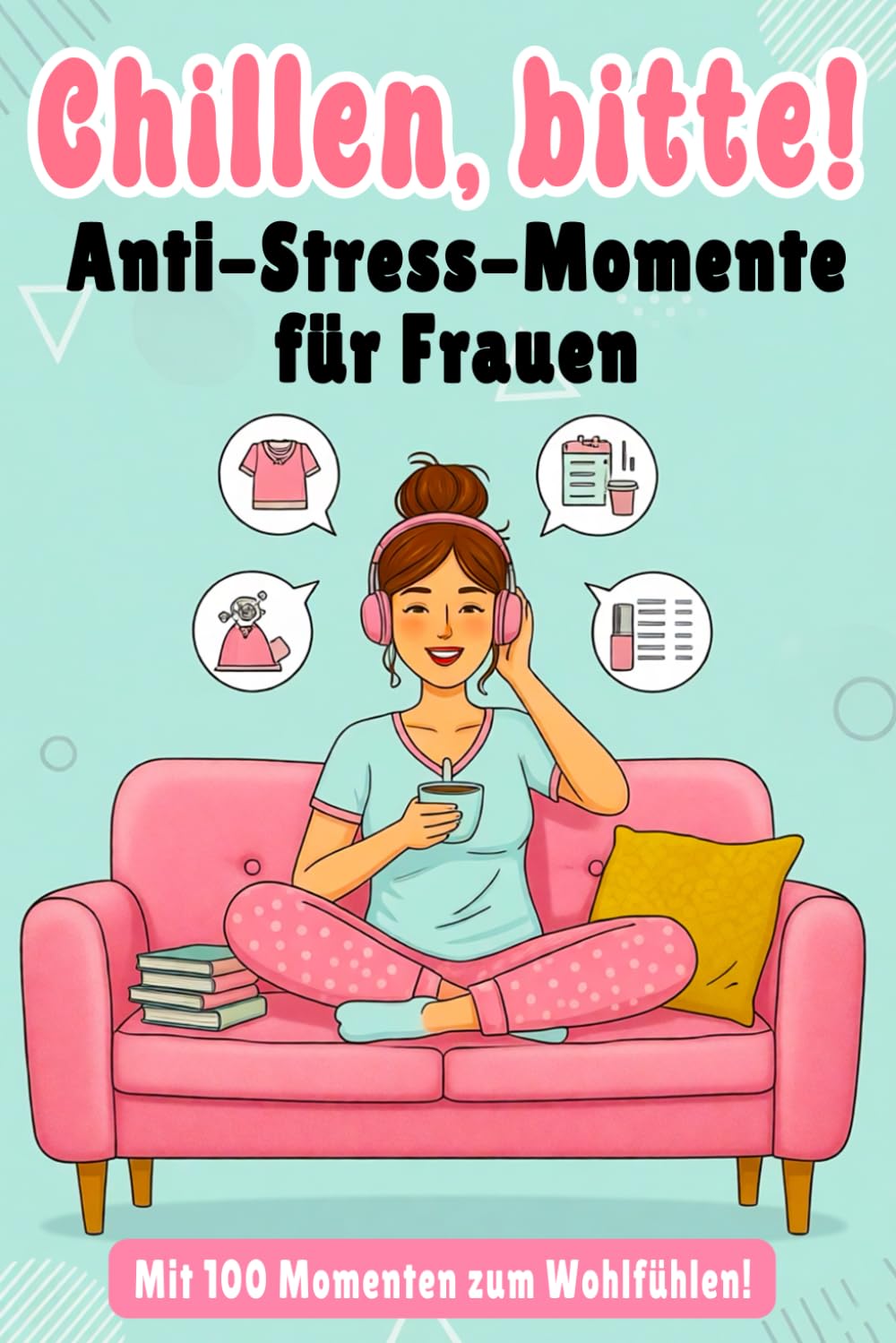 Chillen, bitte! – Anti-Stress-Momente für Frauen: Lustiges Buch und das perfekte Geschenk für Frauen als humorvoller Alltagsbegleiter mit interaktiven Seiten zum Mitmachen sowie mehr Gelassenheit