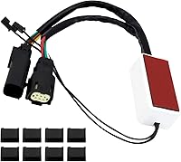 Vista 6 de HDBUBALUS Luz trasera de alforja ahumada LED de funcionamiento de freno con señal de giro secuencial compatible con Harley Touring Street Gilde Road