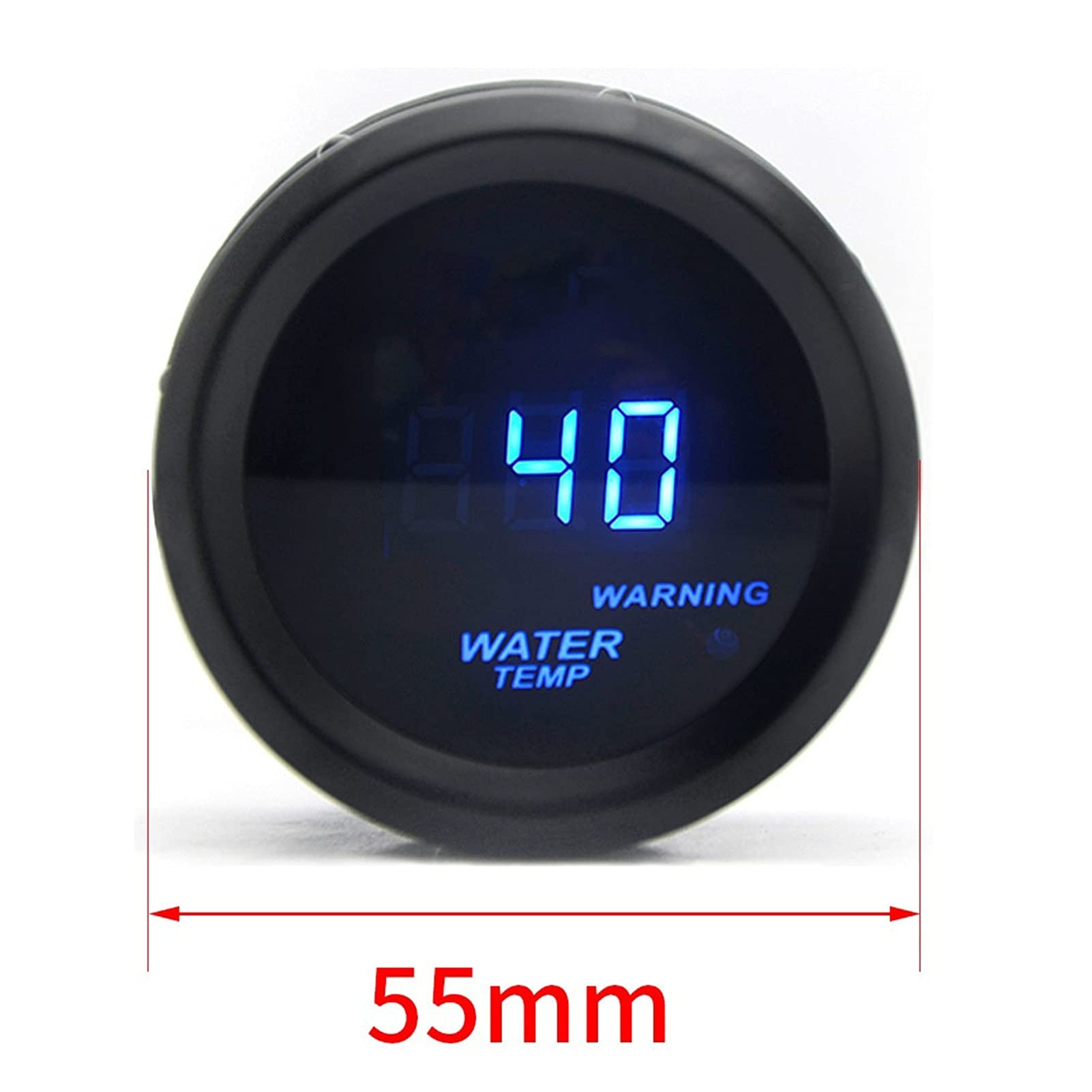 5 2MM Jauge de l'eau Temp jaue Noir Bleu Numérique LED 40-150