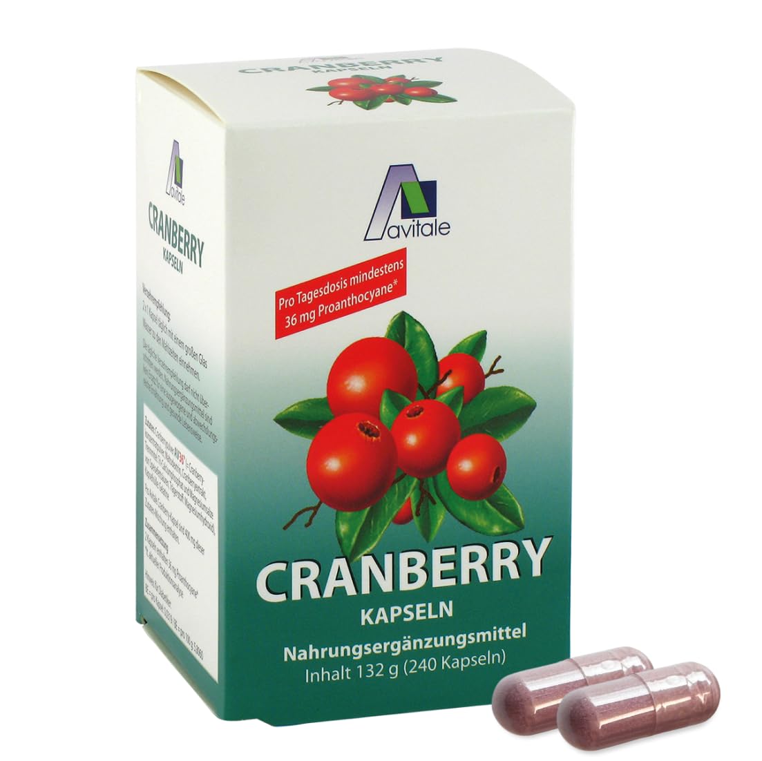 Avitale Cranberry Kapseln 400 mg, 240 St. Kapseln