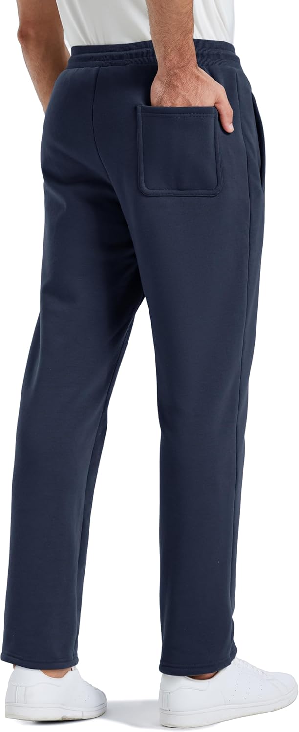 TACVASEN Men's Fleece Winter Pants Warm Sherpa Lined Sweatpants Heavyweight Thermal Lounge Athletic Track Joggers - Image 3