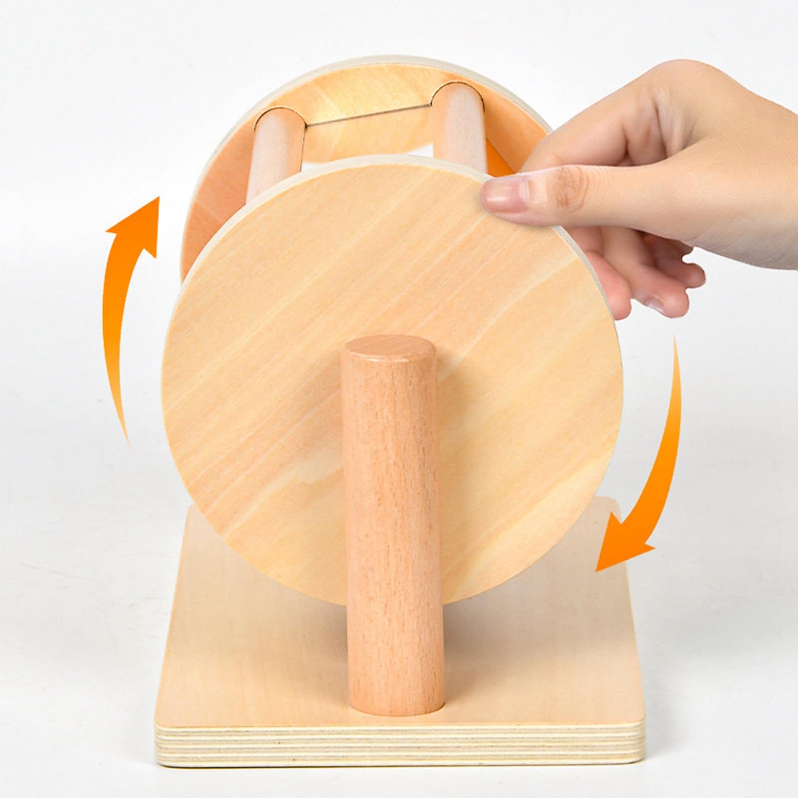 Tambor Giratorio, Juguete de Aprendizaje Sensorial, Rodillo de Aprendizaje para Promover La Motricidad Fina, de Madera.