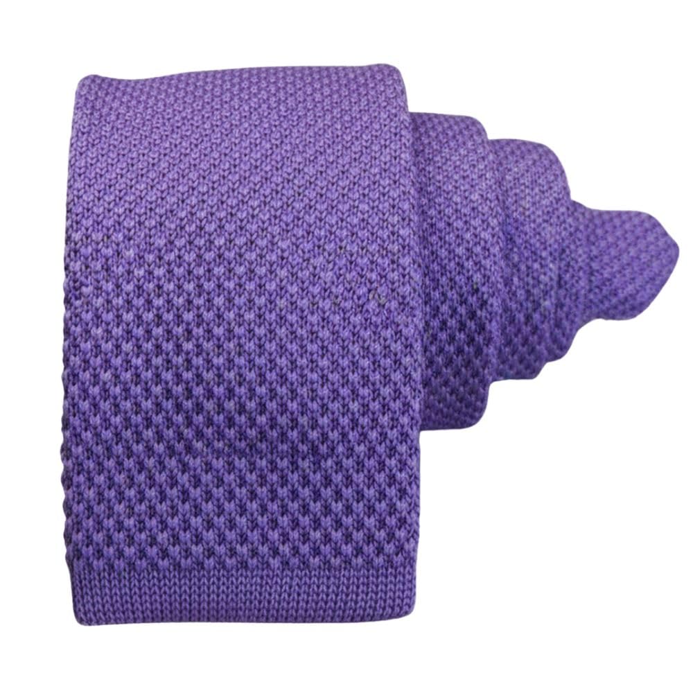 calixto Men’s Purple Knitted Tie – Premium Solid Color Knit Necktie for Business, Weddings, Parties & Casual Formal Wear – Stylish, Modern & Comfortable-picture-21