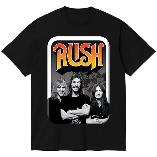 Rush Shirt Rock Concert t Shirts Band Logo Anniversary t-Shirt Men Women Kids Tshirt Vintage Classic Graphic Black tee Shirt Small
