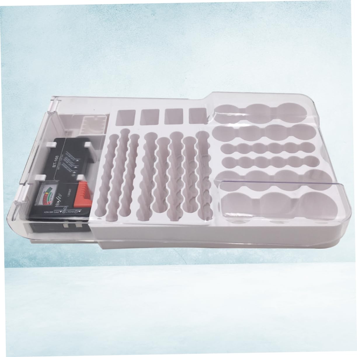 Gatuida Tester per Custodia di Stoccaggio della Batteria Robusto Organizer per La Conservazione della Batteria per