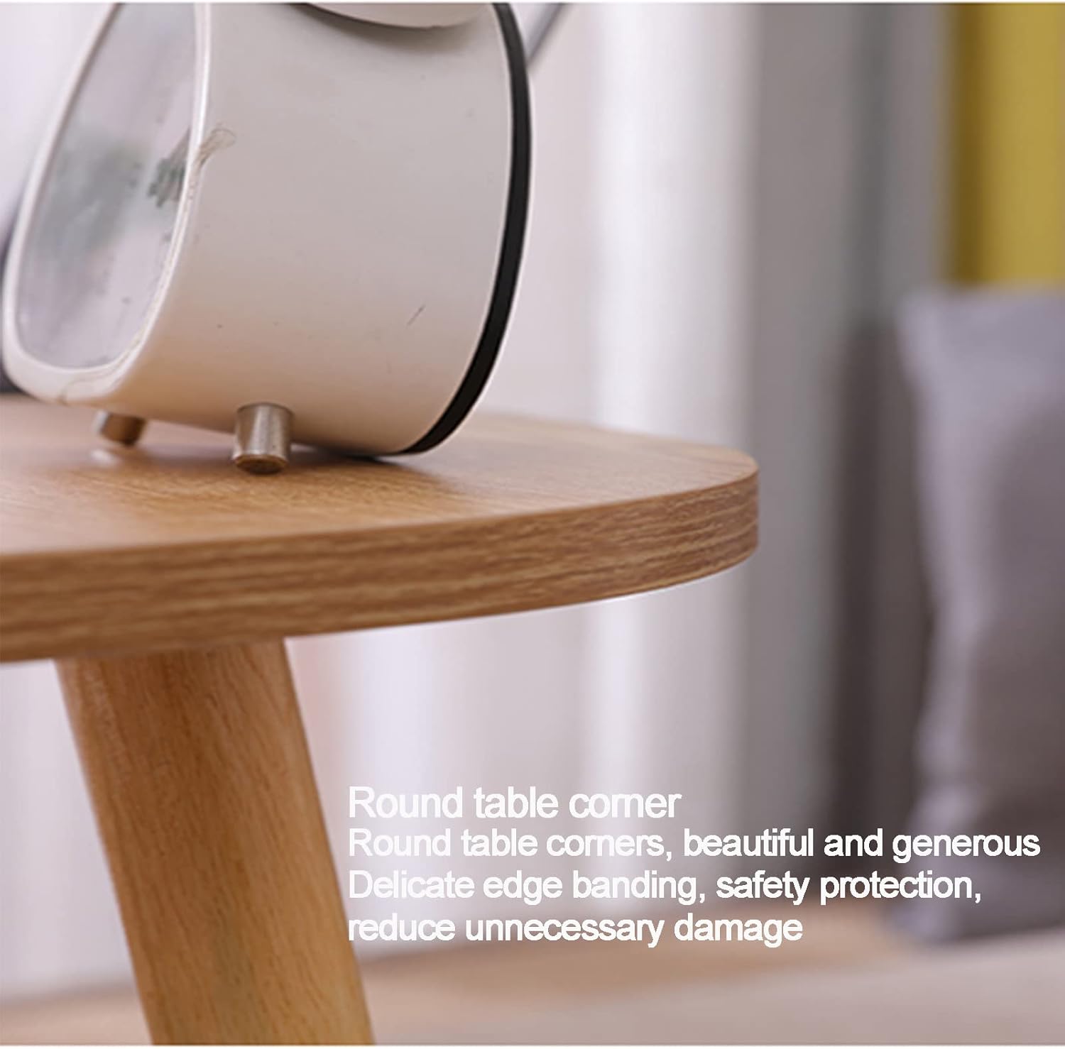Side Table/End Table, Modern Coffee Table Low Table Rectangular Design Wood Living Room Table Style Furniture Side End Table of Stable,Yellow