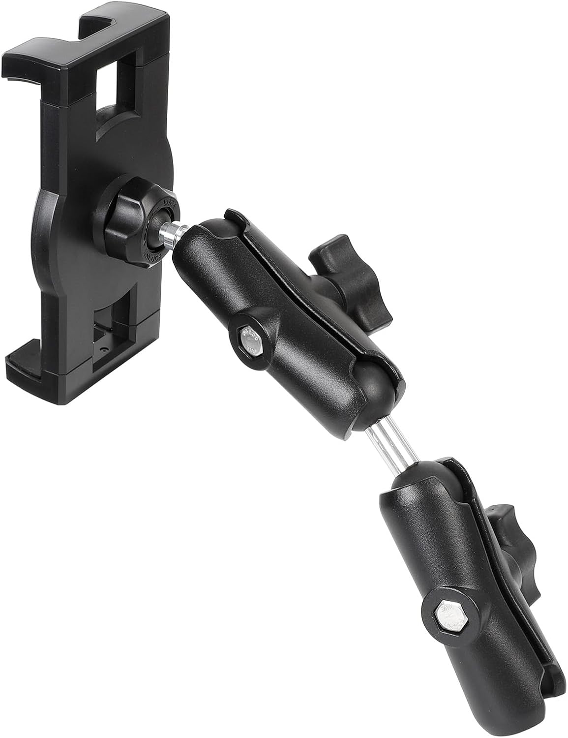 iPad Holder for RAM Mounts, Tablet Clip Mount with Aluminum Extended Arms for iPad Pro 12.9 Air Mini, Compatible with 1" B Size Truck Car Vehicle Mounts