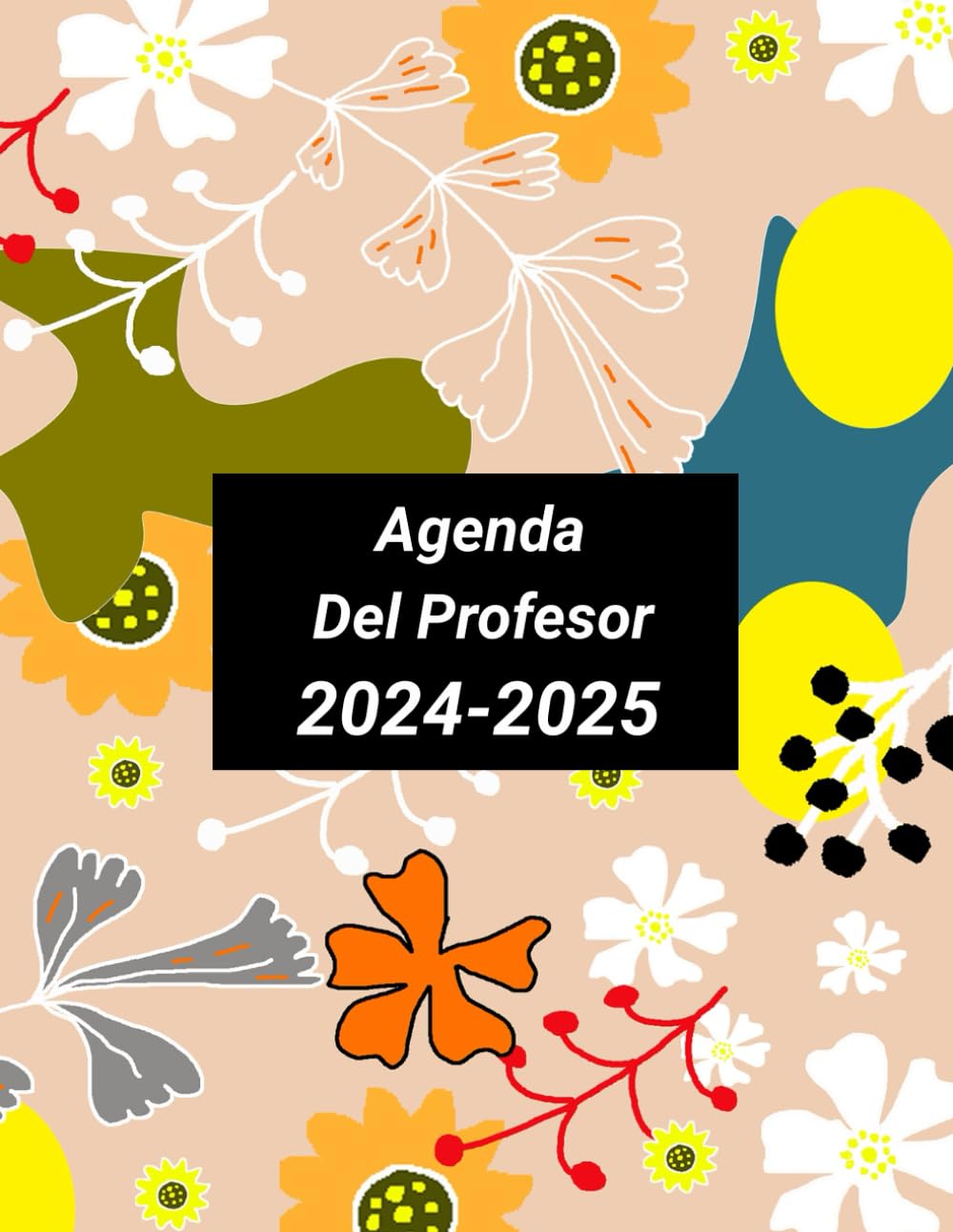 Agenda del profesor 2024/2025 semanal: Planificador y cuaderno para profesores de infantil, primaria, secundaria o bachiller. DIN A4
