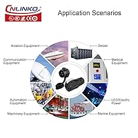 Vista 6 de CNLINKO Conector Circular de Panel IP68 M16 de Plástico de 3 Pines Macho y Hembra Eléctrico Impermeable Arnés de Cables Automático Soldadura
