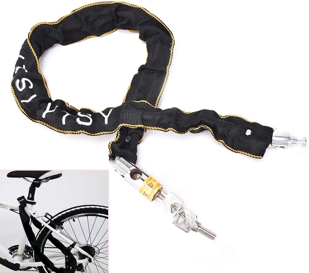 Bike Lock,u Lock,Combination Bike Lock,Scooter Lock,Motorcycle Scooter Bike Cycle Motor Bicycle Chain Pad Lock Security Iron Chain Inside