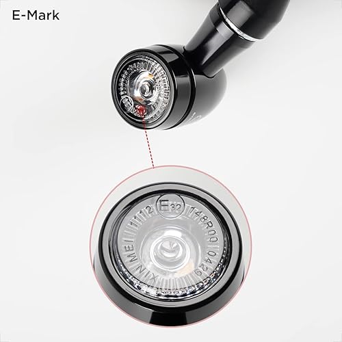 Miniatura 2 de evermotor tor Mini Bullet - Señales de giro para motocicleta, luz LED intermitente, luz ámbar, mecanizado CNC, aleación de aluminio, indicador