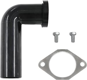 Garbage Disposal Elbow Replacement for Moen Garbage Disposal Drain,with 1.5" Elbow, Flange, Gasket, and Two Screws (Black)
