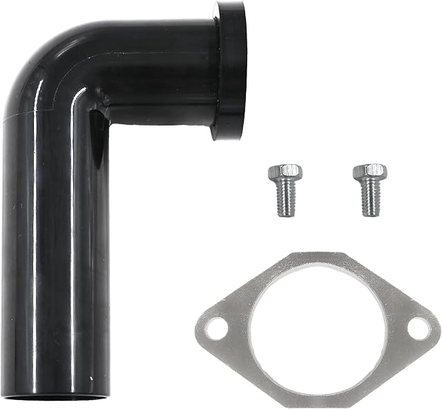 Évacuation d'ordures Remplacement de l'évacuateur Moen,avec 1.5" Elbow, brange, joint et deux vis (noir)
