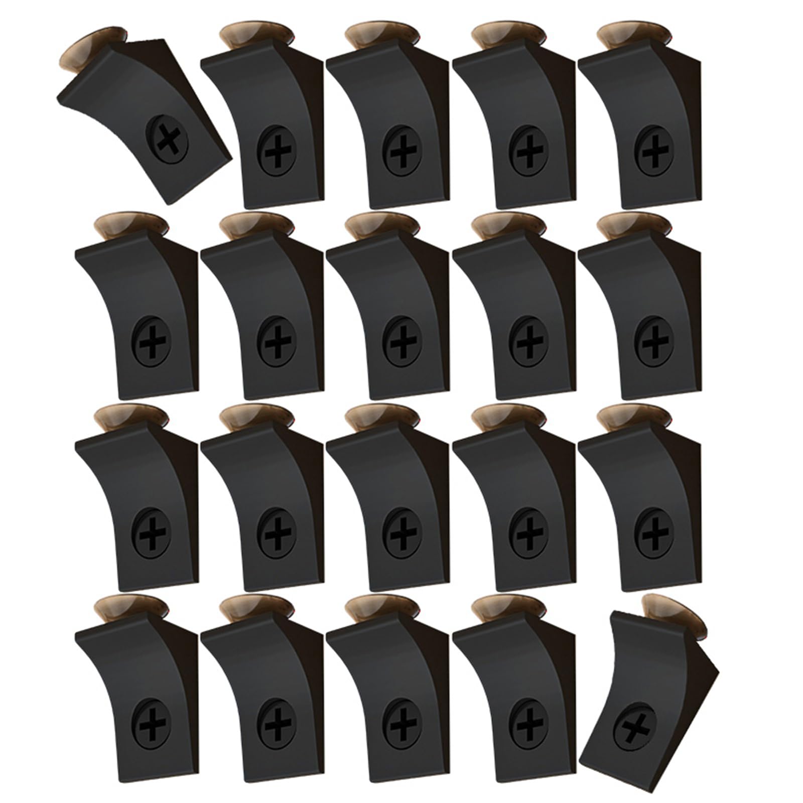 20Pcs Modifiable Shelf Backs Strong Metal Closet Planner Parentheses for Cupboard Shelving Closet Shelf Parentheses Strong