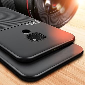 Kepuch Mowen Case Cover Bumper Built-in Metal Plate for Huawei Mate 20 X - Black