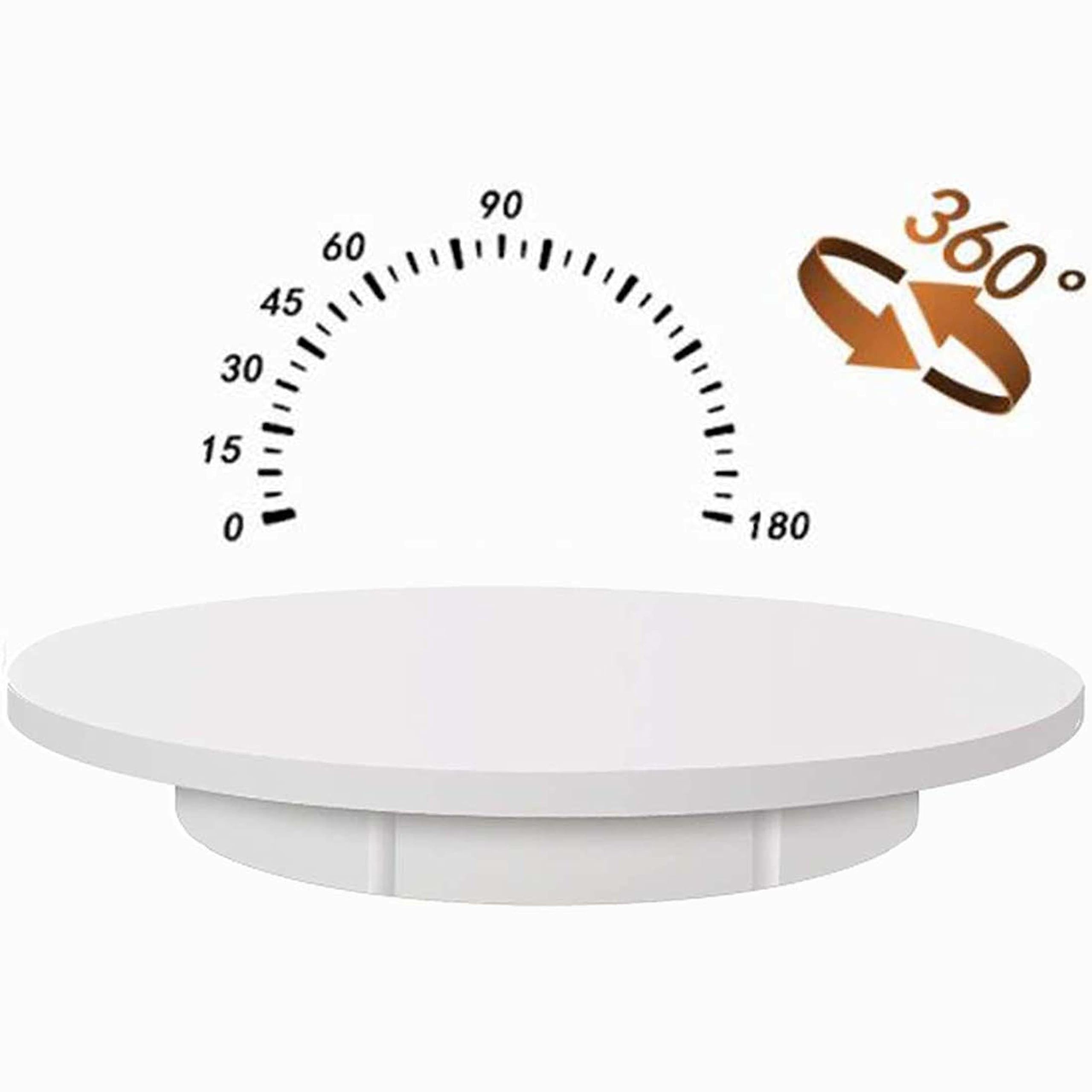 Plate-Forme Rotative Automatique, Présentoir Rotatif Motorisé 60cm 150kg Charge, Plateau Tournant électrique à 360 Degrés pour Photographie, Télécommande,Black